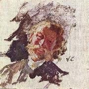 Wilhelm Leibl Portrat eines Mannes oil